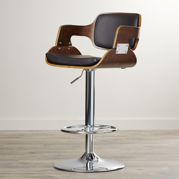 Corrigan Studio Adjustable Height Swivel Bar Stool & Reviews Wayfair